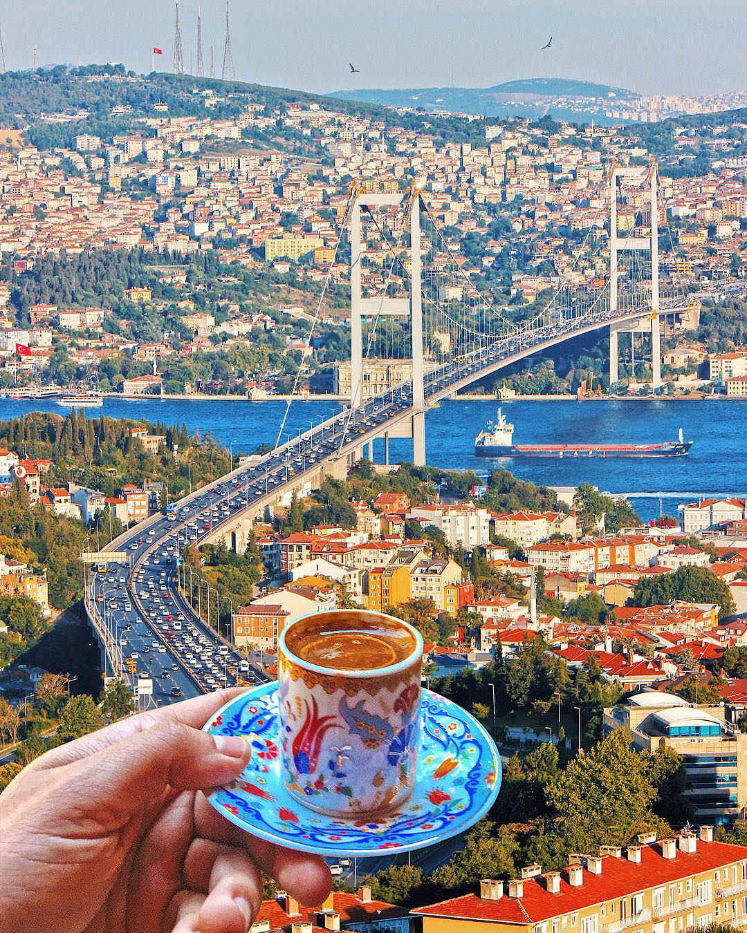 Istanbul Where East Meets West - Coffee with a View