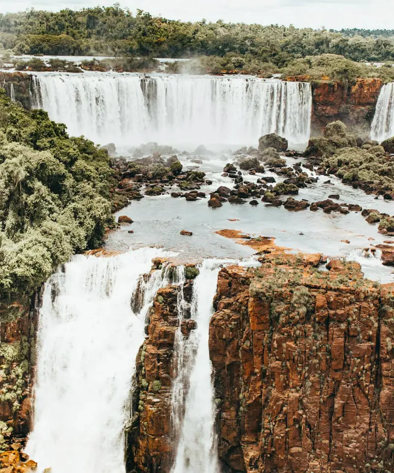 Iguazu Falls in Argentina or Brazil