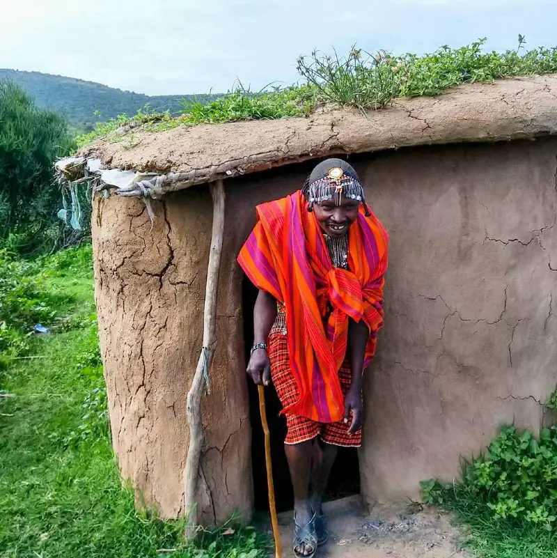 Tall Maasai Tribesman
