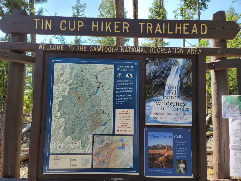 Tin Cup Hiker Trailhead