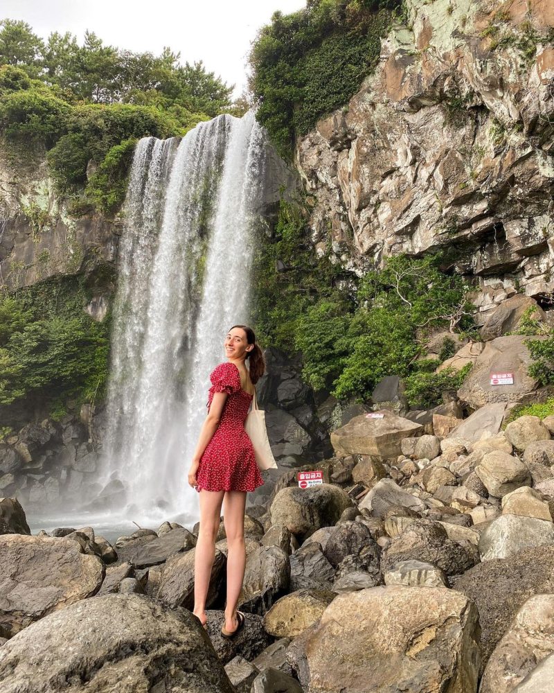 Jeju Jeongbang Waterfall